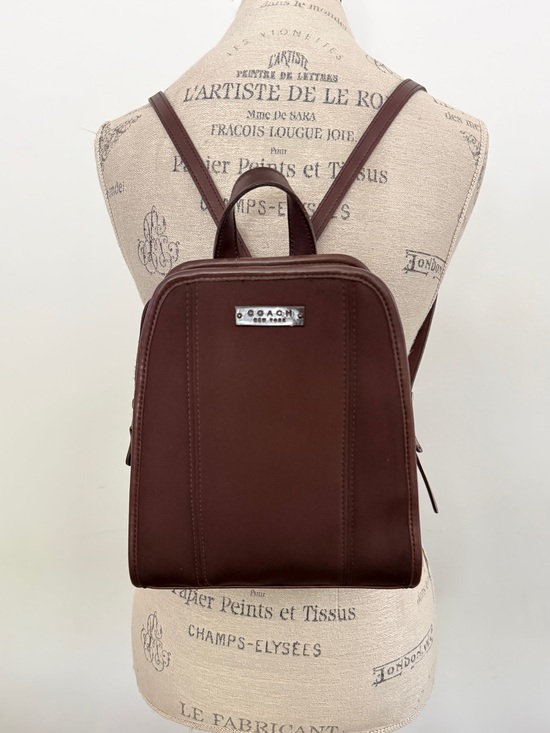 Coach Handbags - VINTAGE COACH neoprene and leather backpack, model 6215